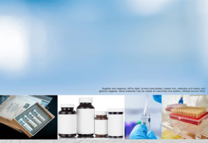 Clinical laboratory testing supplies, such as primers and probes, master mix, collection and media, and general reagents. Photo snaps source FDA supply tool.